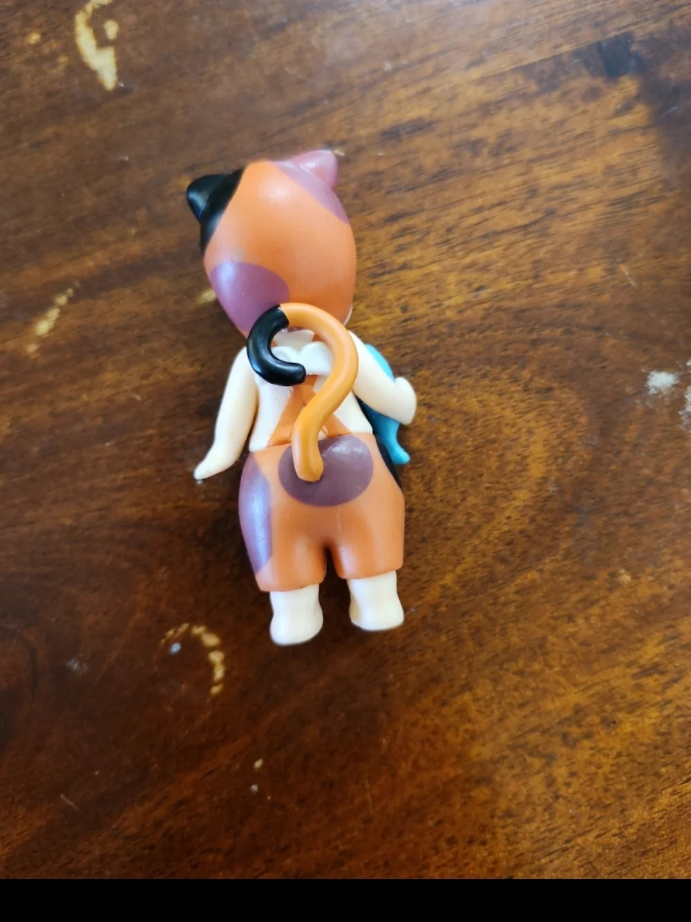 Sonny Angel Cat Life - Brown and Black with Blue Fish cute small toy figurine